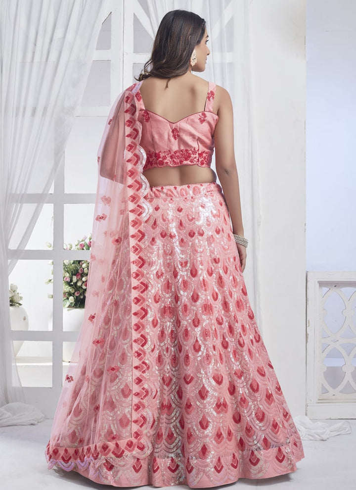 lassya Fashion Pink Designer Lehenga with Sequin Embroidery