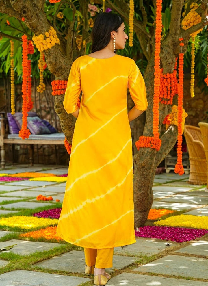 Lassya Fashion Turmeric yellow Elegant Festive Wear Salwar Suit