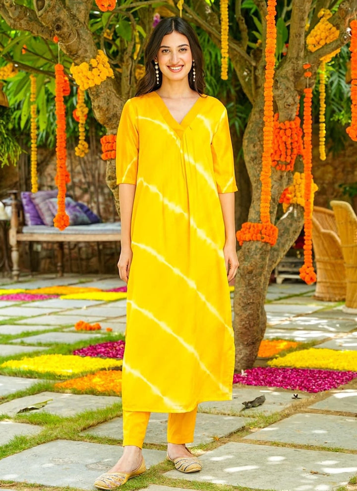 Lassya Fashion Turmeric yellow Elegant Festive Wear Salwar Suit