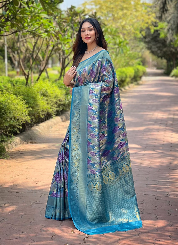 Lassya Fashion Royal Blue-2 Exquisite Kanchipattu Silk Saree