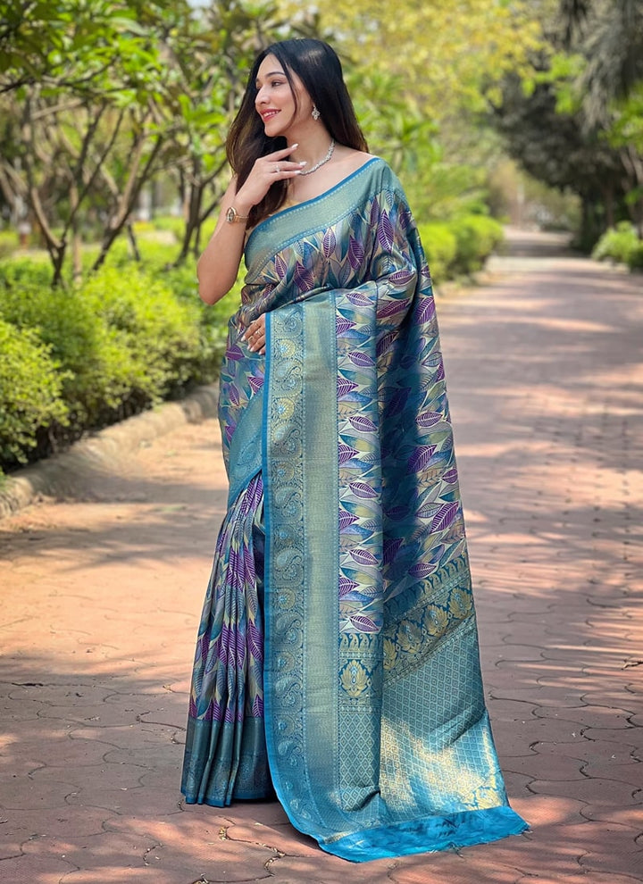 Lassya Fashion Royal Blue-2 Exquisite Kanchipattu Silk Saree