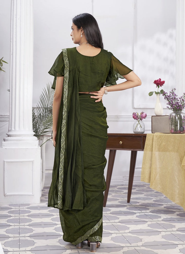 Lassya Fashion Modern Muse Pre-draped Saree Embroidered Elegance