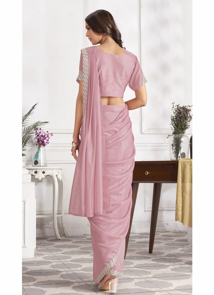 Lassya Fashion The All-in-One Saree Pre-draped Elegance Embroidered Details