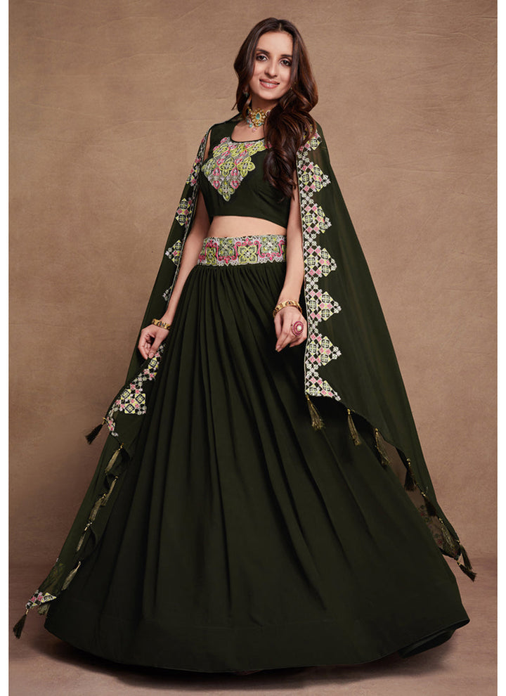 Lassya Fashion Blooming Georgette Engagement Lehenga