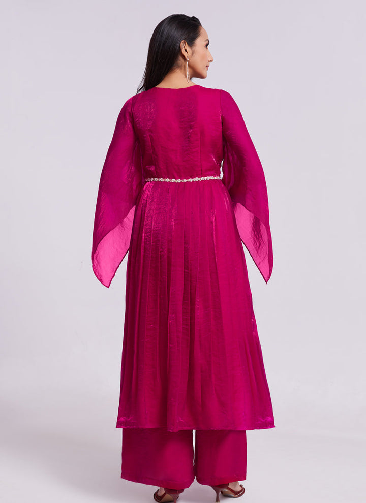 Lassya Fashion Pink Alia Cut Hand Work Salwar Suit