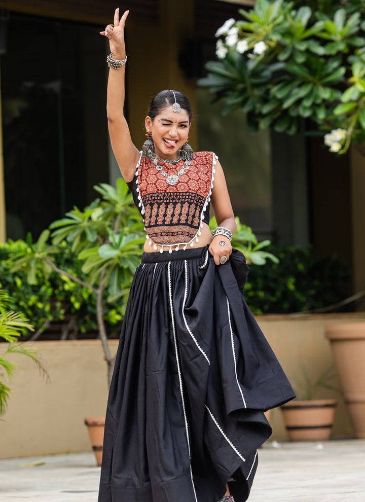 Lassya Fashion Jade Black Navratri Special Chaniya Choli