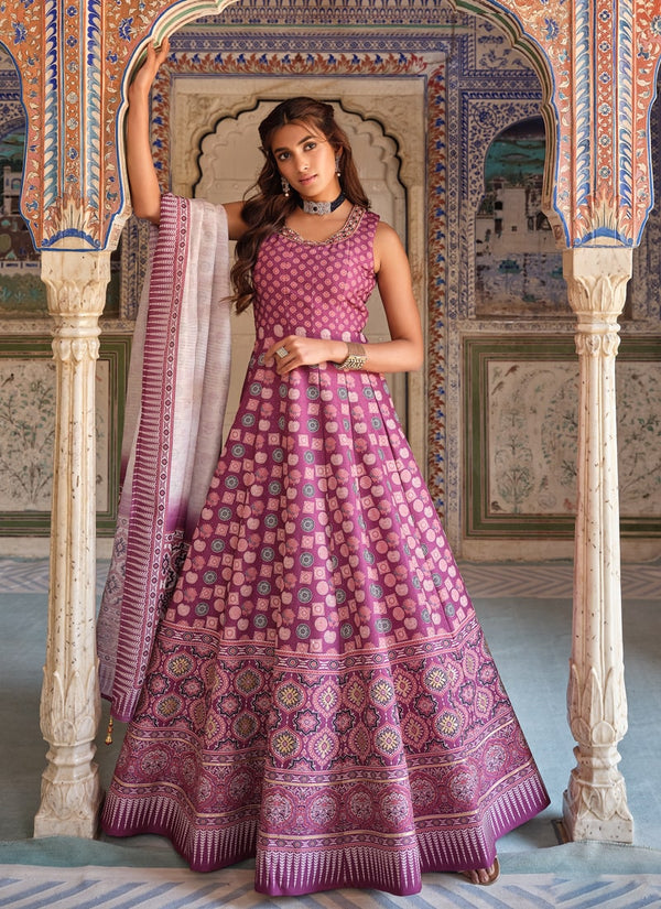 Lassya Fashion Charming Purple Exquisite Designer Festive Wear Gown