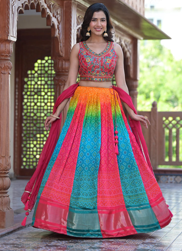 lassya fashion Multicolor Beautiful  Designer Festive Wear Lehenga Choli