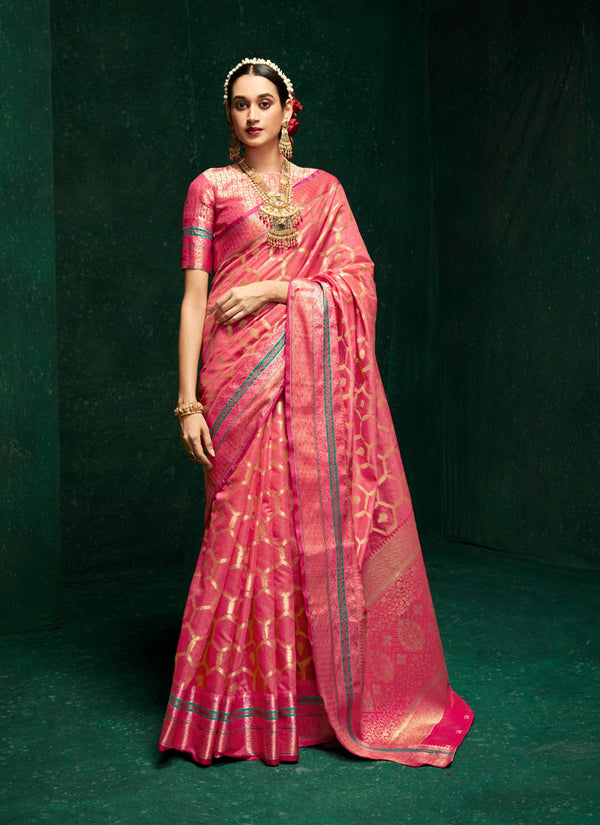 Elegant Woven Banarasi Silk Saree