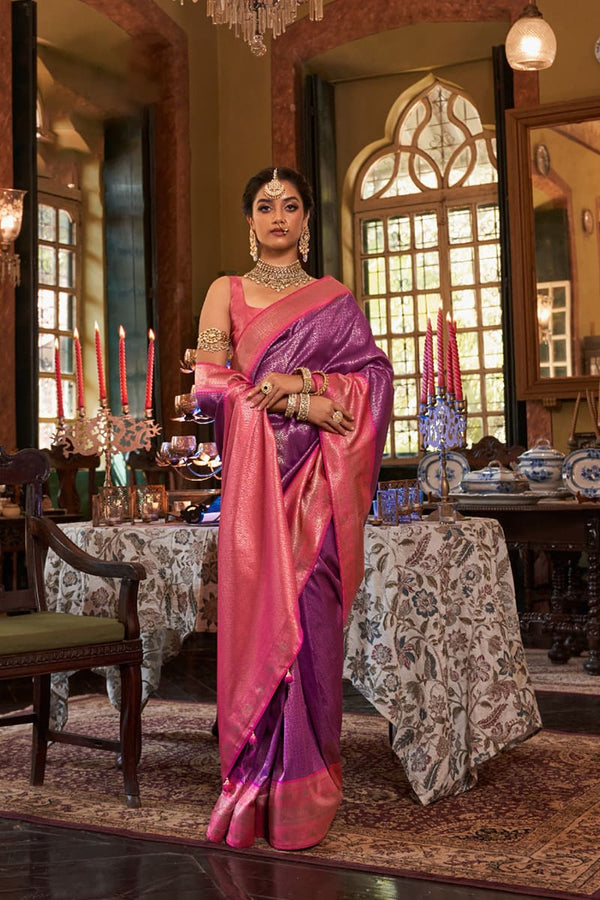 Festive Wear Woven Kanjivaram Silk Saree
