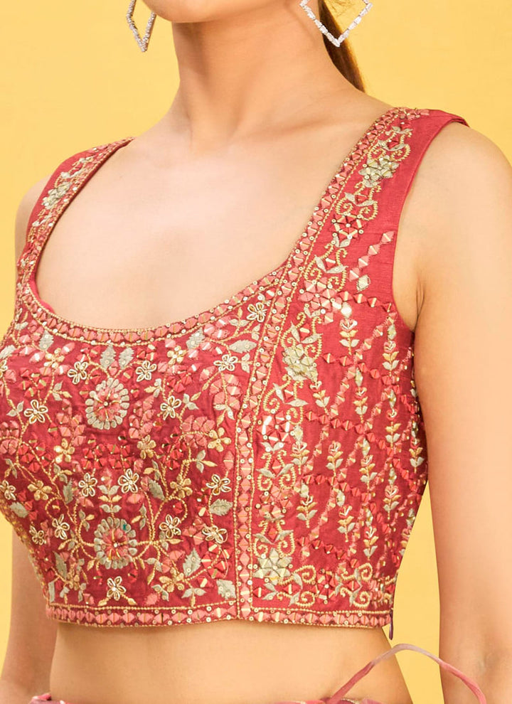 Lassya Fashion's Brown color Exquisite Designer Embroidered Lehenga Choli