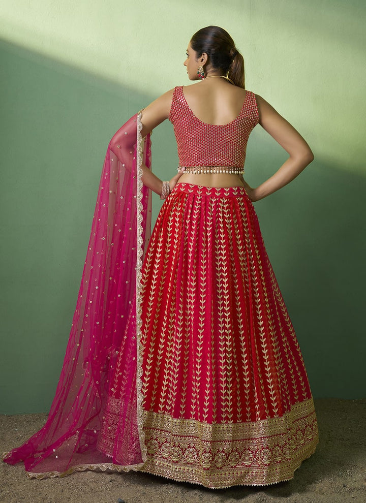 lassya Fashion Royal Red Designer Lehenga Choli with Embroidery and Sequin Work