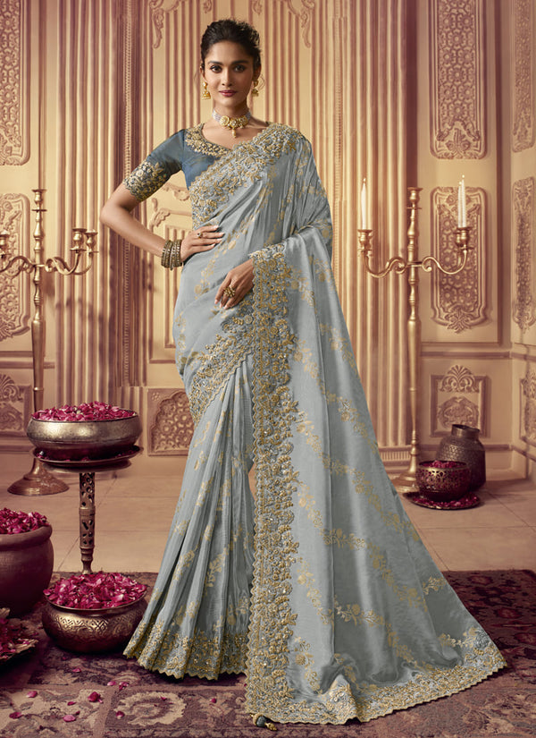 Exquisite Designer Wedding Silk Saree