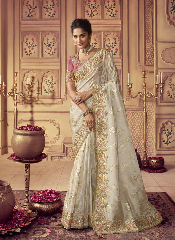 Exquisite Designer Wedding Silk Saree