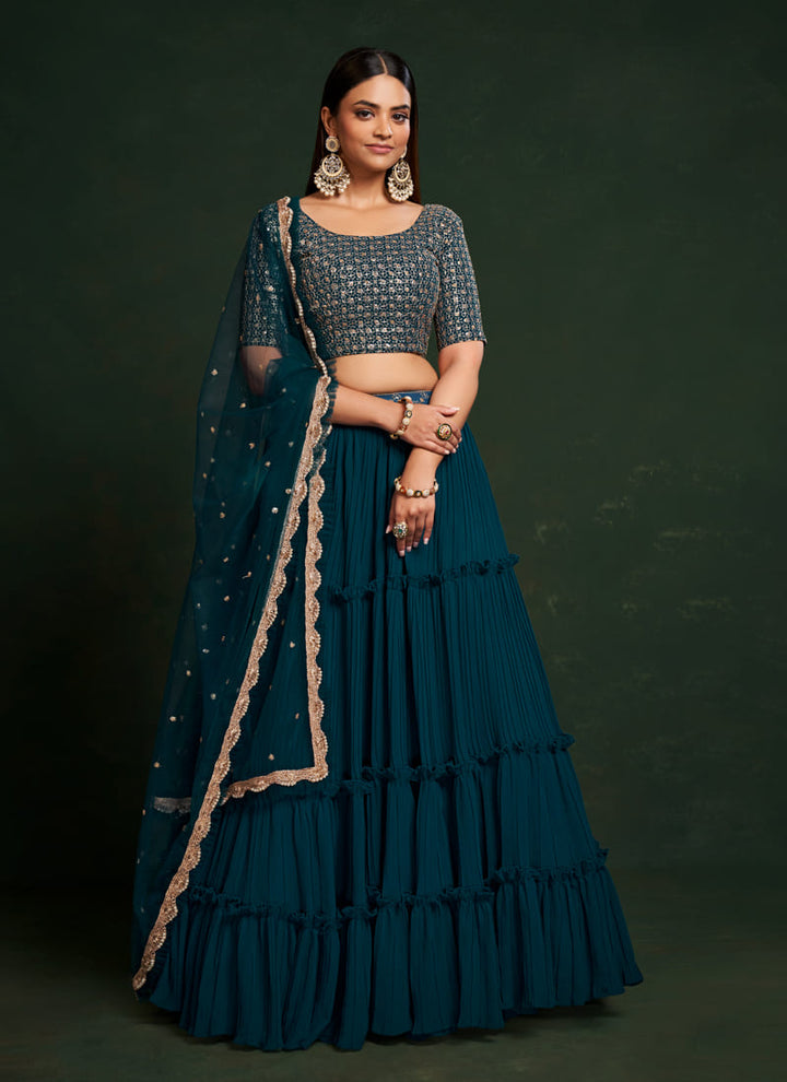 Lassya Fashion's Navy Blue Elegant Designer Salwar Suit